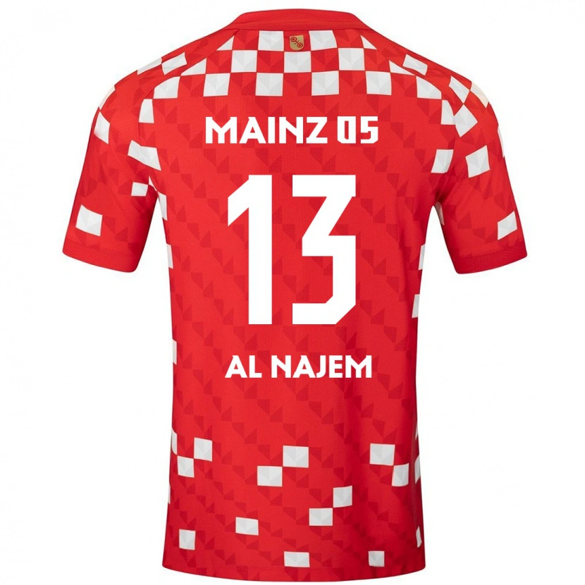 Danxen Barn Salma Al Najem #13 Vit Röd Hemmatröja Matchtröjor 2024/25 Tröjor T-Tröja