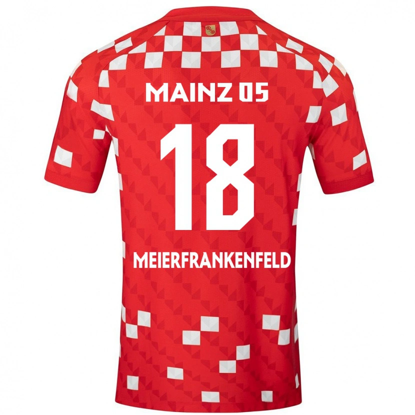 Danxen Barn Jana Meierfrankenfeld #18 Vit Röd Hemmatröja Matchtröjor 2024/25 Tröjor T-Tröja