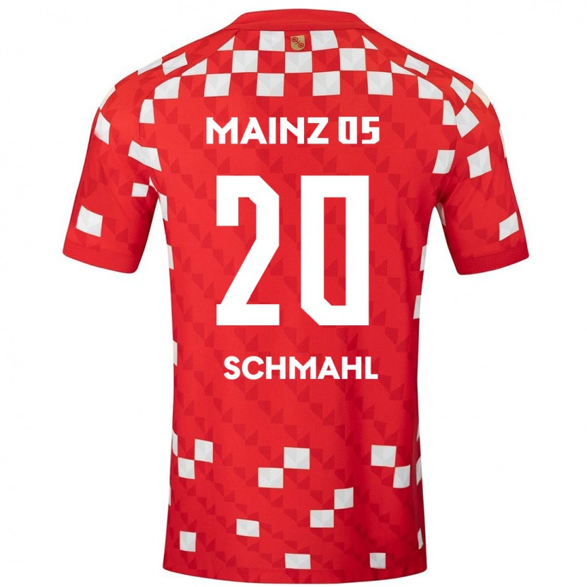 Danxen Barn Laura Schmahl #20 Vit Röd Hemmatröja Matchtröjor 2024/25 Tröjor T-Tröja