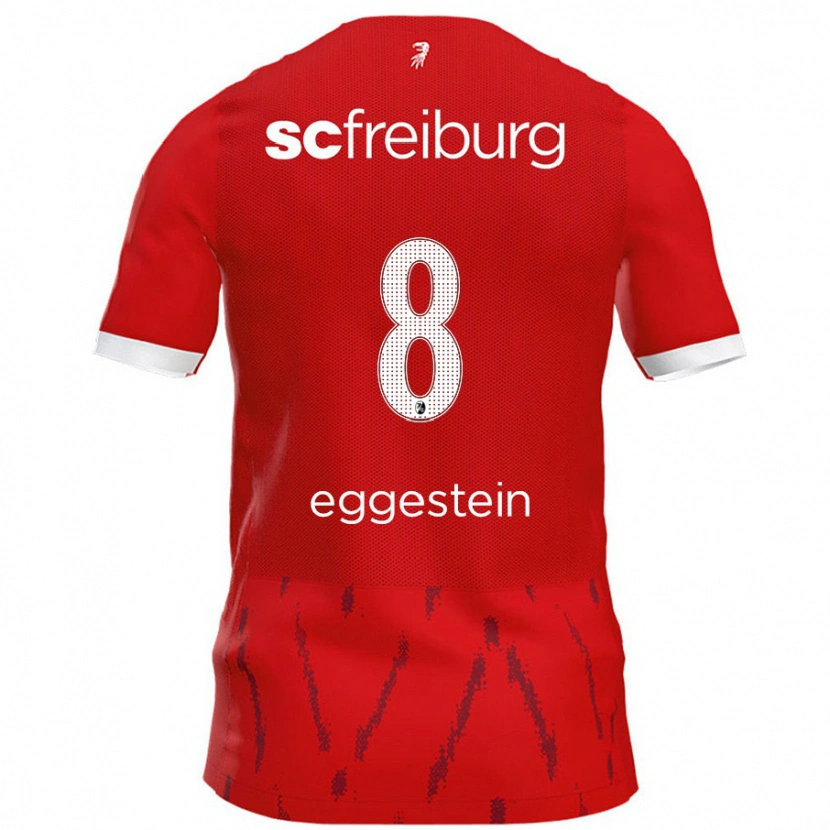 Danxen Barn Maximilian Eggestein #8 Röd Hemmatröja Matchtröjor 2024/25 Tröjor T-Tröja