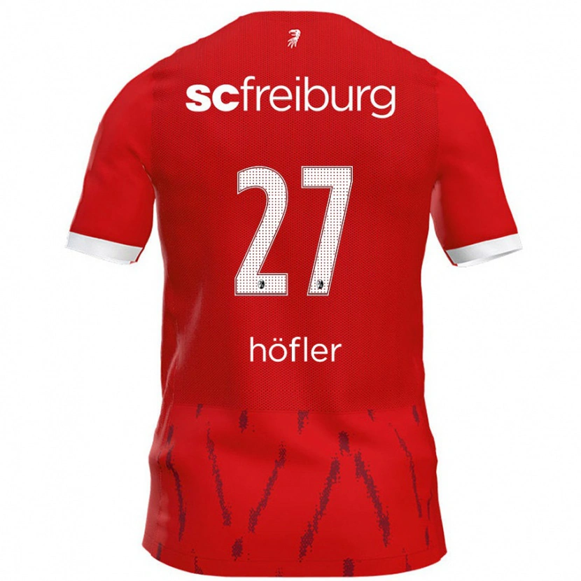 Danxen Barn Nicolas Höfler #27 Röd Hemmatröja Matchtröjor 2024/25 Tröjor T-Tröja