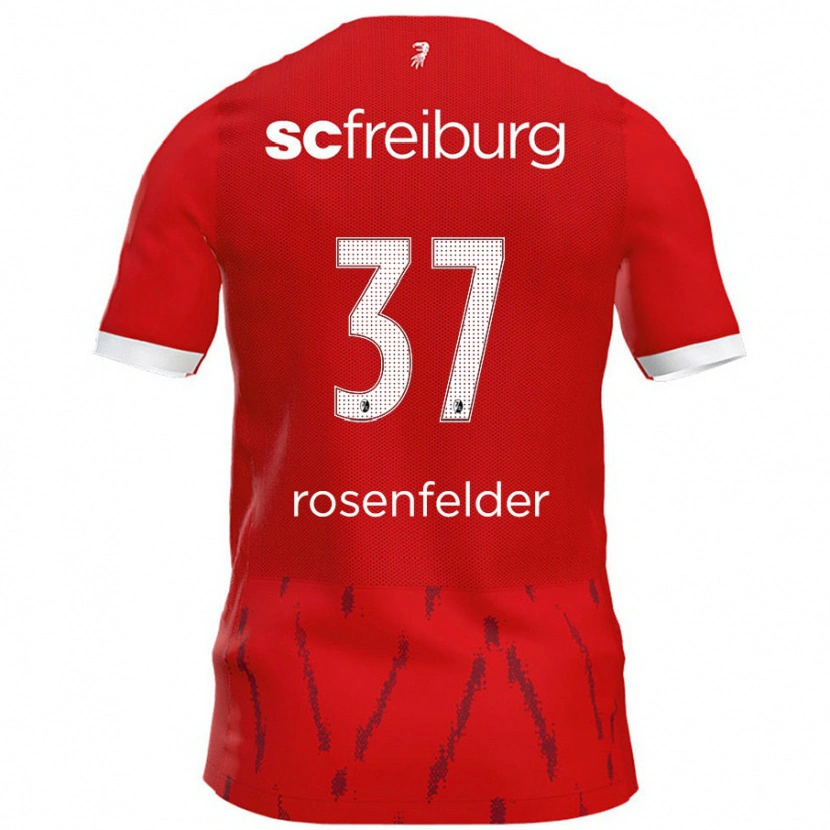 Danxen Barn Max Rosenfelder #37 Röd Hemmatröja Matchtröjor 2024/25 Tröjor T-Tröja