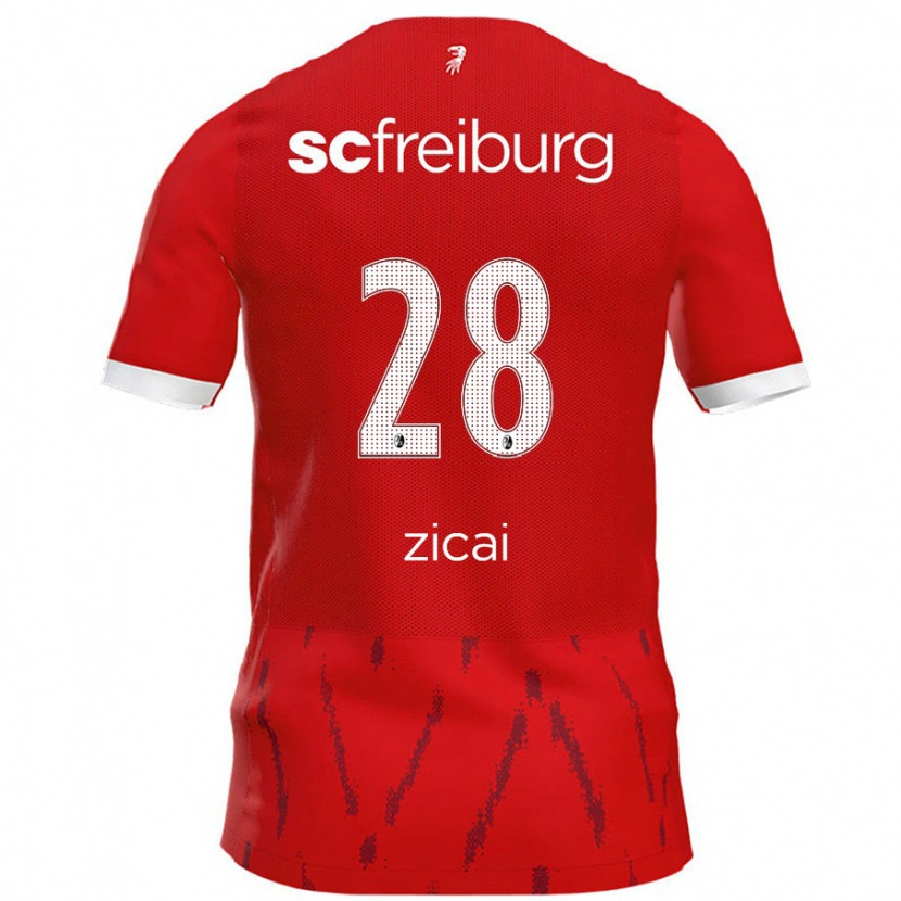 Danxen Barn Cora Zicai #28 Röd Hemmatröja Matchtröjor 2024/25 Tröjor T-Tröja
