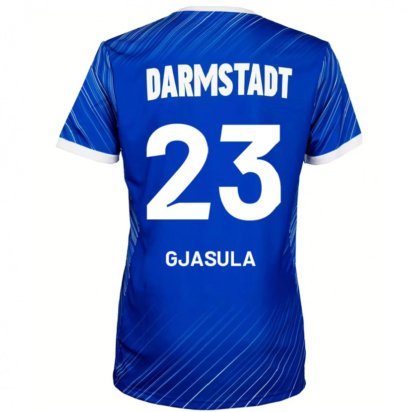 Danxen Barn Klaus Gjasula #23 Blå Vit Hemmatröja Matchtröjor 2024/25 Tröjor T-Tröja