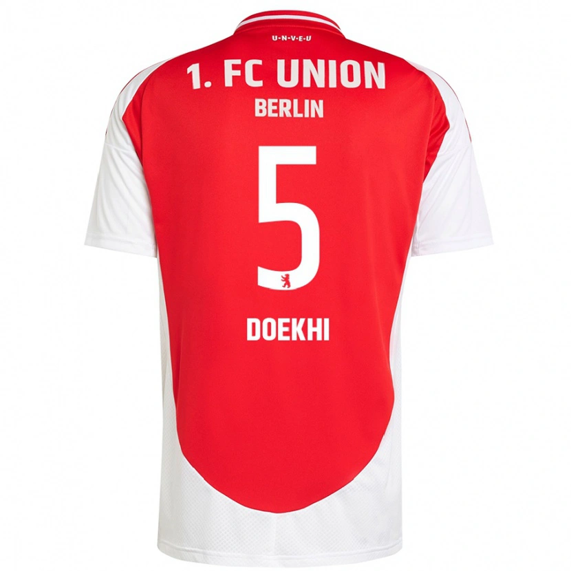 Danxen Barn Danilho Doekhi #5 Röd Vit Hemmatröja Matchtröjor 2024/25 Tröjor T-Tröja