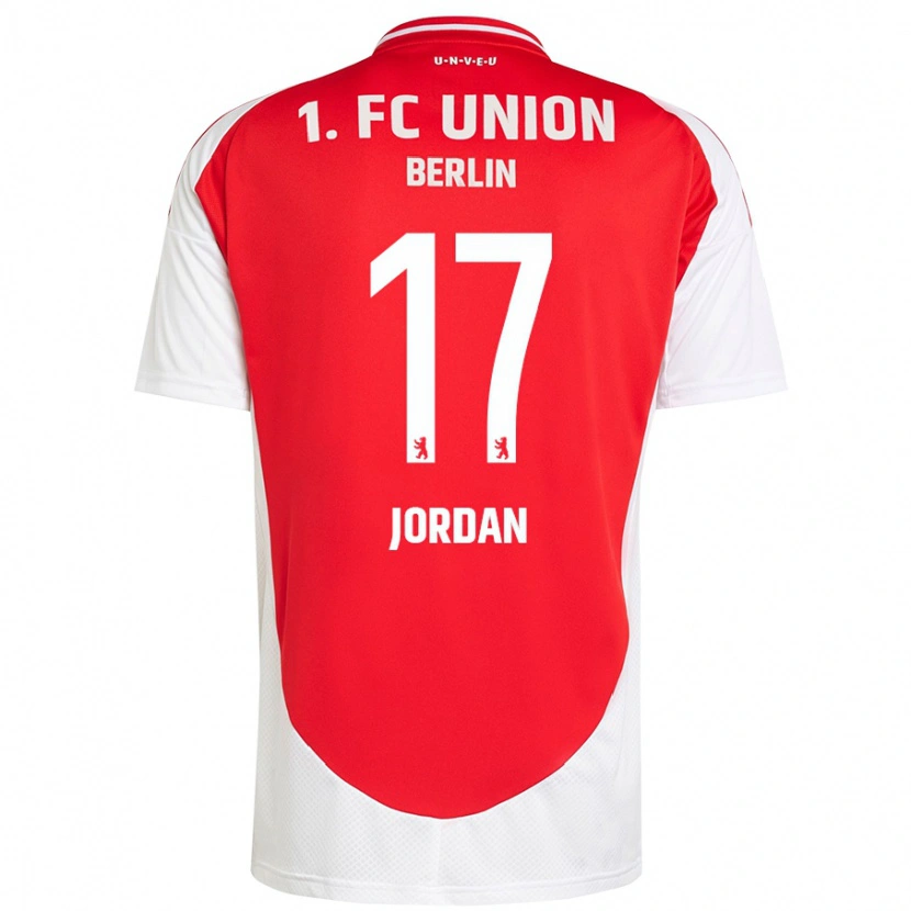 Danxen Barn Jordan #17 Röd Vit Hemmatröja Matchtröjor 2024/25 Tröjor T-Tröja