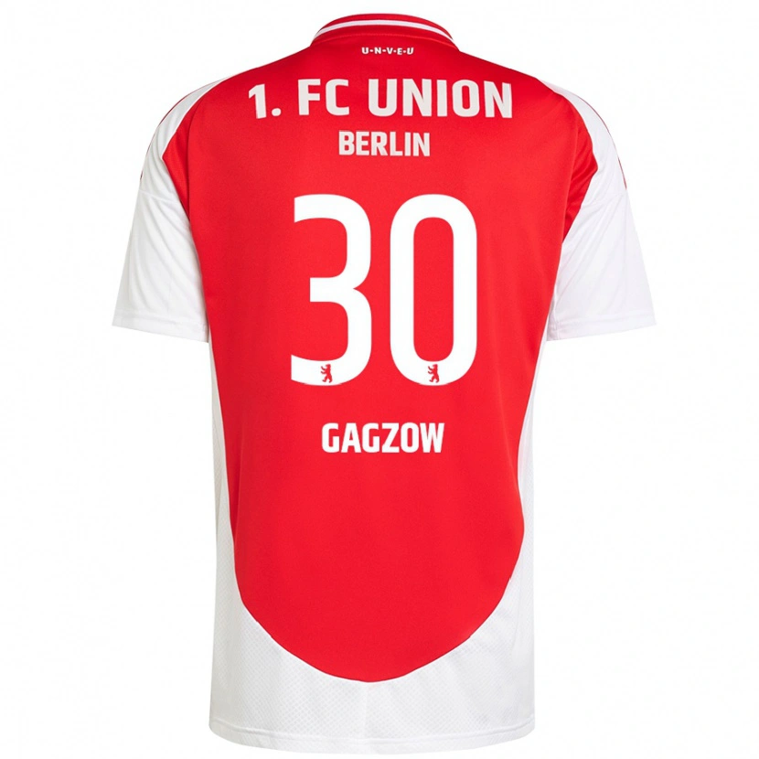 Danxen Barn Fritz Gagzow #30 Röd Vit Hemmatröja Matchtröjor 2024/25 Tröjor T-Tröja