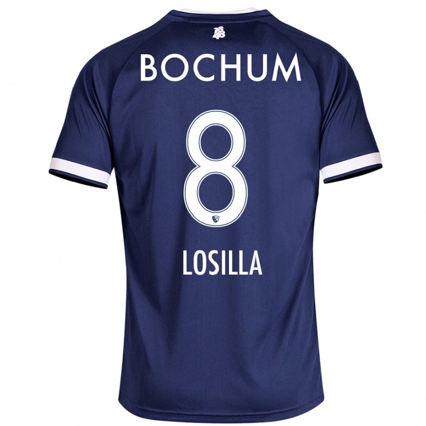 Danxen Barn Anthony Losilla #8 Mörkblå Hemmatröja Matchtröjor 2024/25 Tröjor T-Tröja
