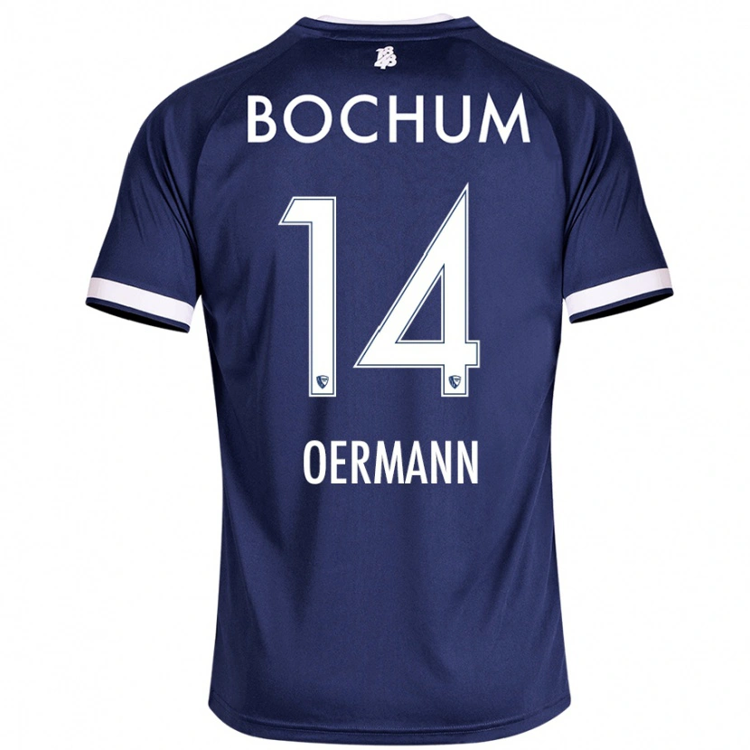 Danxen Barn Tim Oermann #14 Mörkblå Hemmatröja Matchtröjor 2024/25 Tröjor T-Tröja