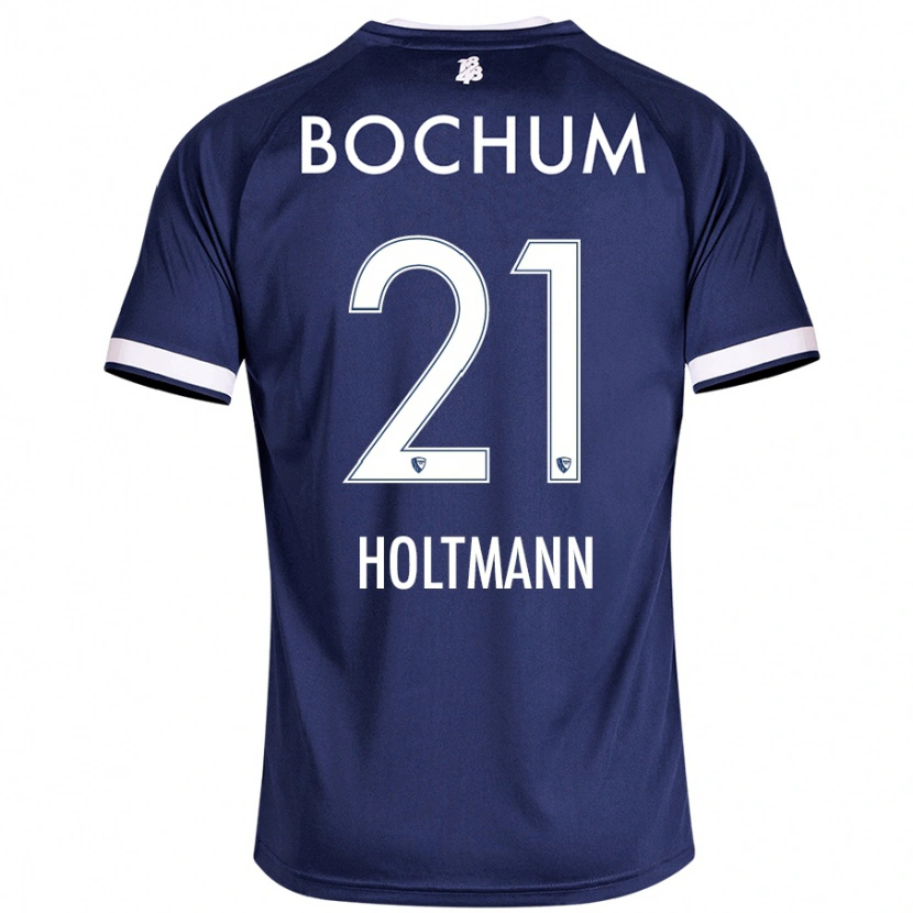 Danxen Barn Gerrit Holtmann #21 Mörkblå Hemmatröja Matchtröjor 2024/25 Tröjor T-Tröja
