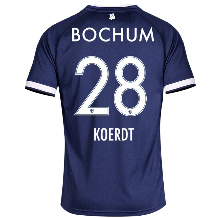 Danxen Barn Lennart Koerdt #28 Mörkblå Hemmatröja Matchtröjor 2024/25 Tröjor T-Tröja