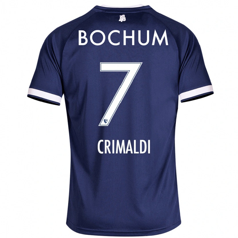 Danxen Barn Alessandro Crimaldi #7 Mörkblå Hemmatröja Matchtröjor 2024/25 Tröjor T-Tröja