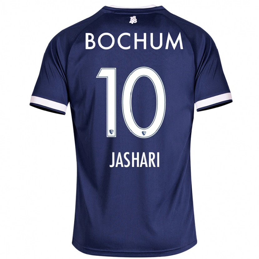 Danxen Barn Lirim Jashari #10 Mörkblå Hemmatröja Matchtröjor 2024/25 Tröjor T-Tröja