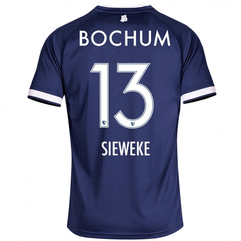 Danxen Barn Henri Sieweke #13 Mörkblå Hemmatröja Matchtröjor 2024/25 Tröjor T-Tröja