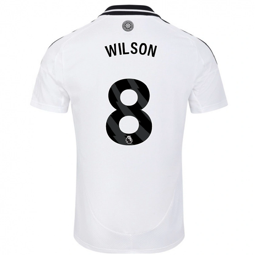 Danxen Barn Harry Wilson #8 Vit Hemmatröja Matchtröjor 2024/25 Tröjor T-Tröja
