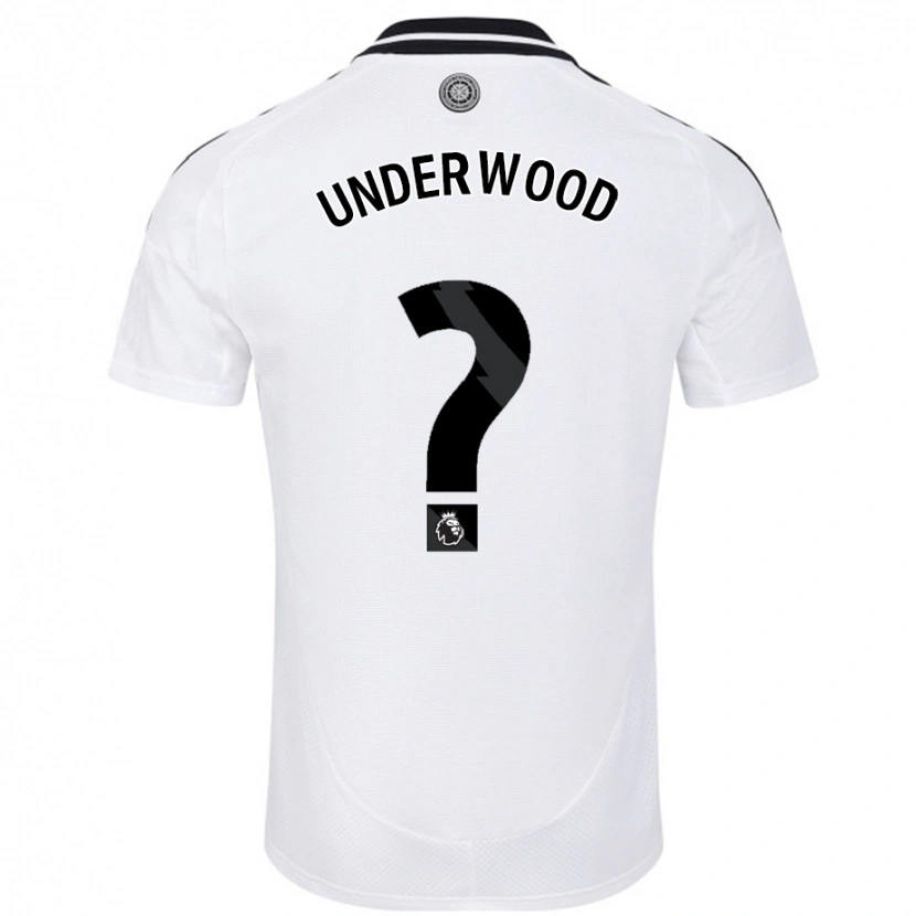 Danxen Barn Marco Underwood #0 Vit Hemmatröja Matchtröjor 2024/25 Tröjor T-Tröja