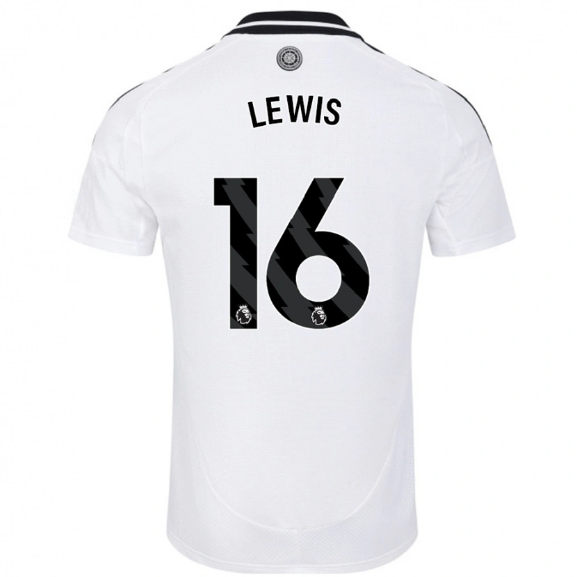 Danxen Barn Milla Lewis #16 Vit Hemmatröja Matchtröjor 2024/25 Tröjor T-Tröja