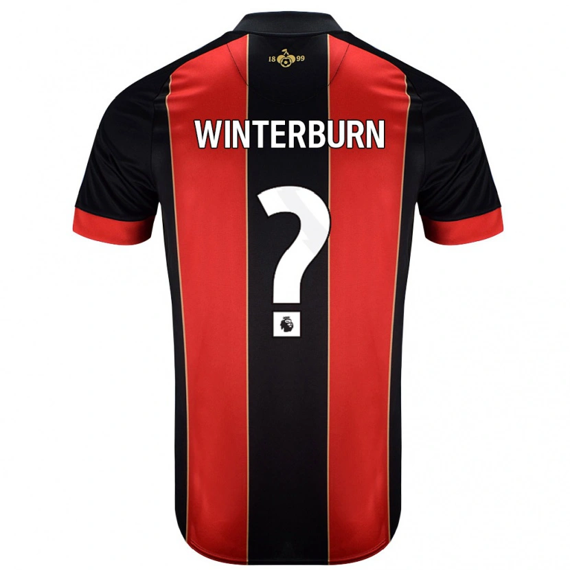 Danxen Barn Ben Winterburn #0 Röd Svart Hemmatröja Matchtröjor 2024/25 Tröjor T-Tröja