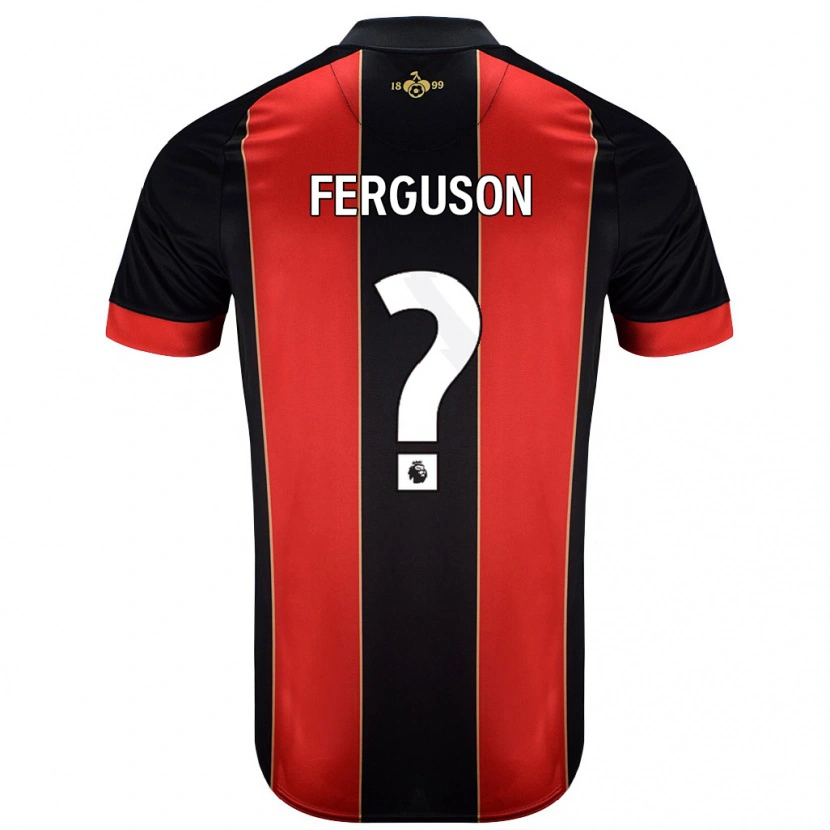 Danxen Barn Josh Ferguson #0 Röd Svart Hemmatröja Matchtröjor 2024/25 Tröjor T-Tröja
