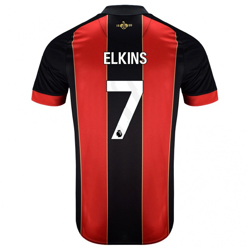 Danxen Barn Elle Elkins #7 Röd Svart Hemmatröja Matchtröjor 2024/25 Tröjor T-Tröja