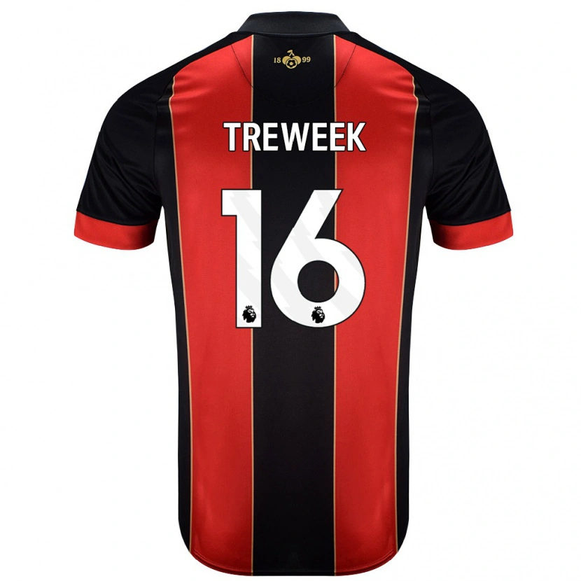 Danxen Barn Jess Treweek #16 Röd Svart Hemmatröja Matchtröjor 2024/25 Tröjor T-Tröja
