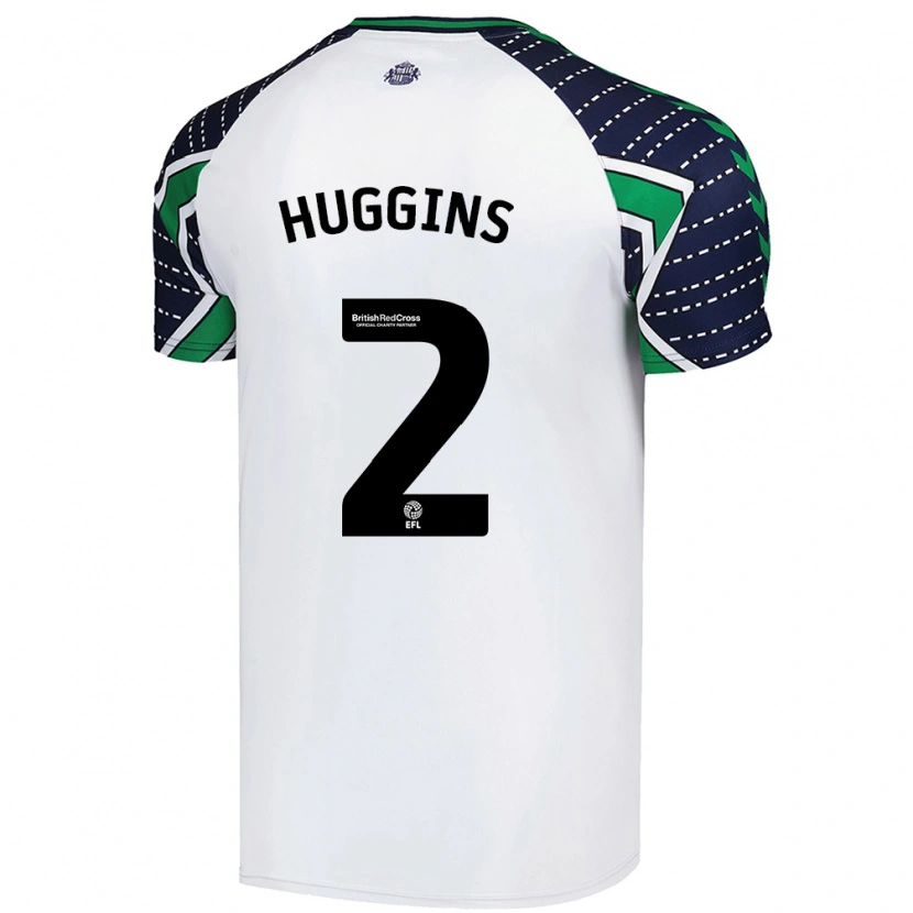 Danxen Barn Niall Huggins #2 Vit Bortatröja Matchtröjor 2024/25 Tröjor T-Tröja