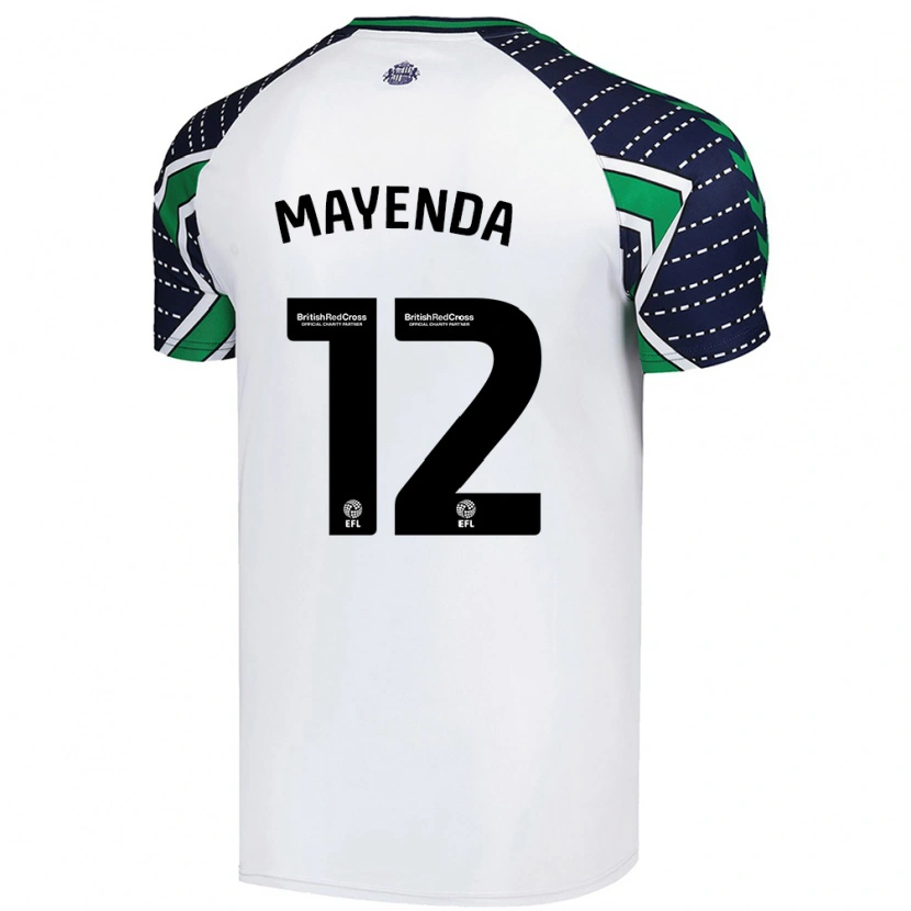 Danxen Barn Eliezer Mayenda #12 Vit Bortatröja Matchtröjor 2024/25 Tröjor T-Tröja