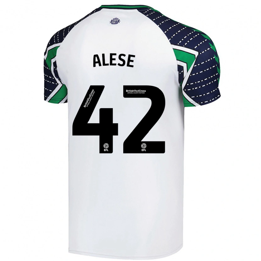 Danxen Barn Aji Alese #42 Vit Bortatröja Matchtröjor 2024/25 Tröjor T-Tröja