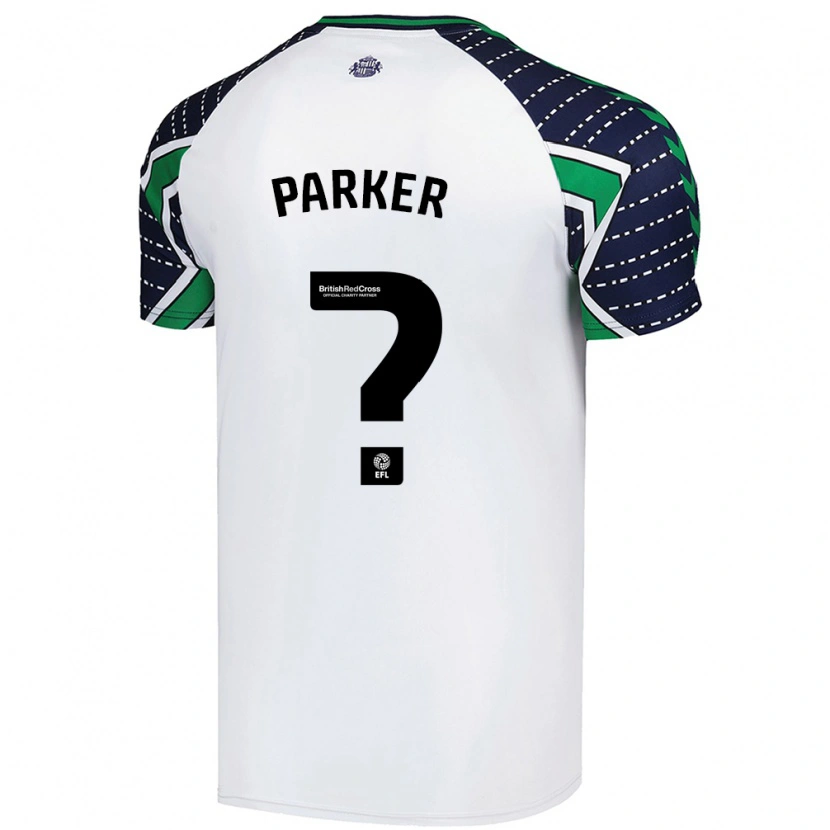 Danxen Barn Daniel Parker #0 Vit Bortatröja Matchtröjor 2024/25 Tröjor T-Tröja