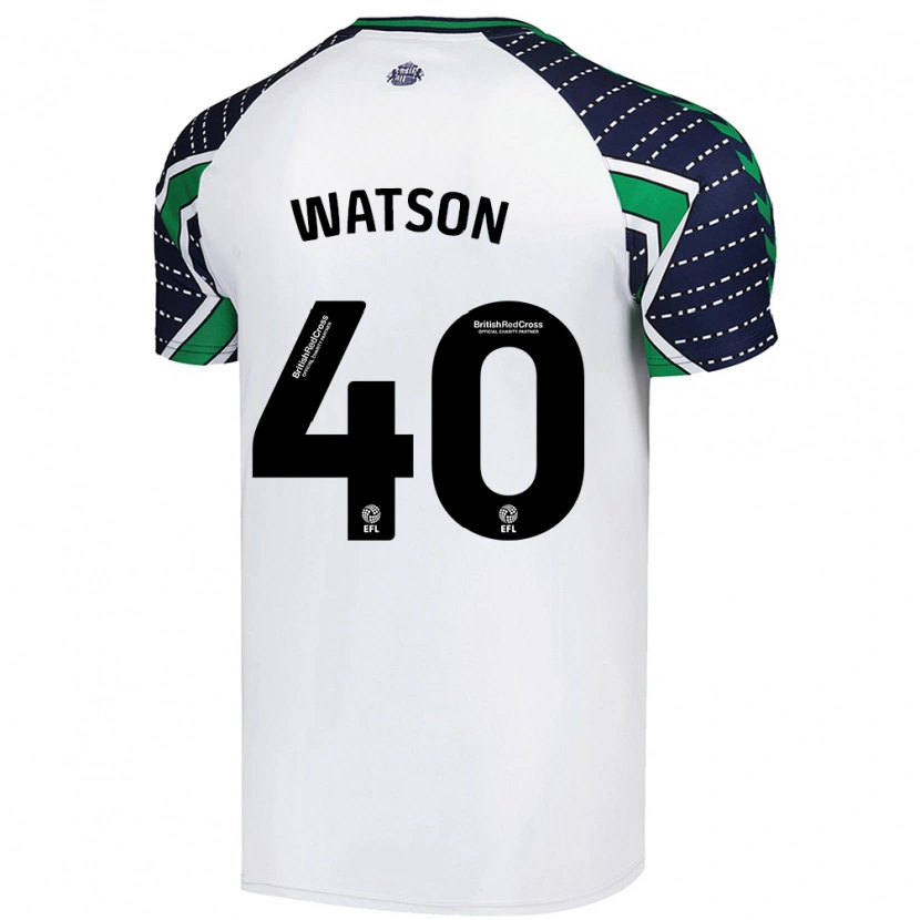 Danxen Barn Tom Watson #40 Vit Bortatröja Matchtröjor 2024/25 Tröjor T-Tröja