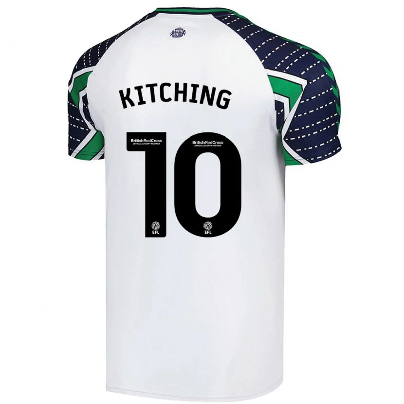Danxen Barn Katie Kitching #10 Vit Bortatröja Matchtröjor 2024/25 Tröjor T-Tröja