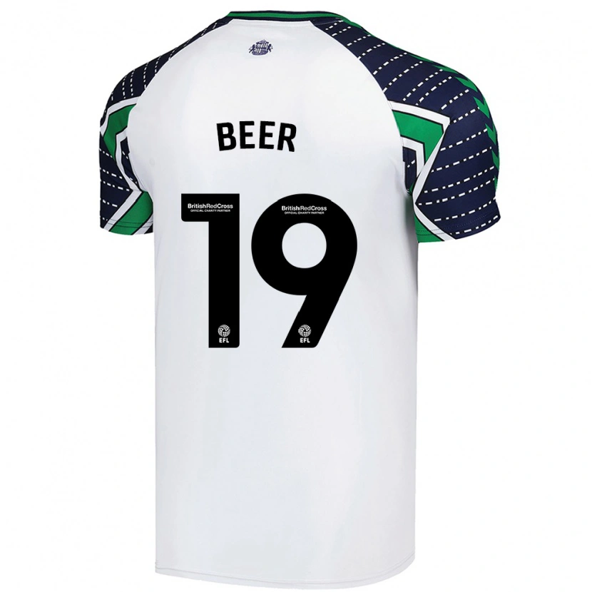 Danxen Barn Megan Beer #19 Vit Bortatröja Matchtröjor 2024/25 Tröjor T-Tröja
