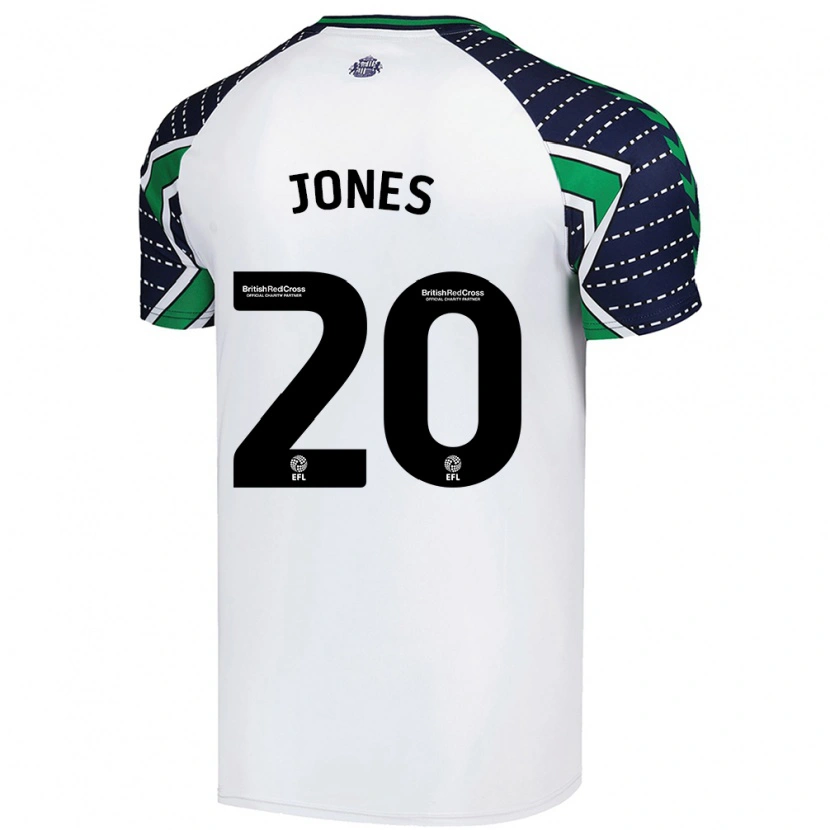 Danxen Barn Ellen Jones #20 Vit Bortatröja Matchtröjor 2024/25 Tröjor T-Tröja