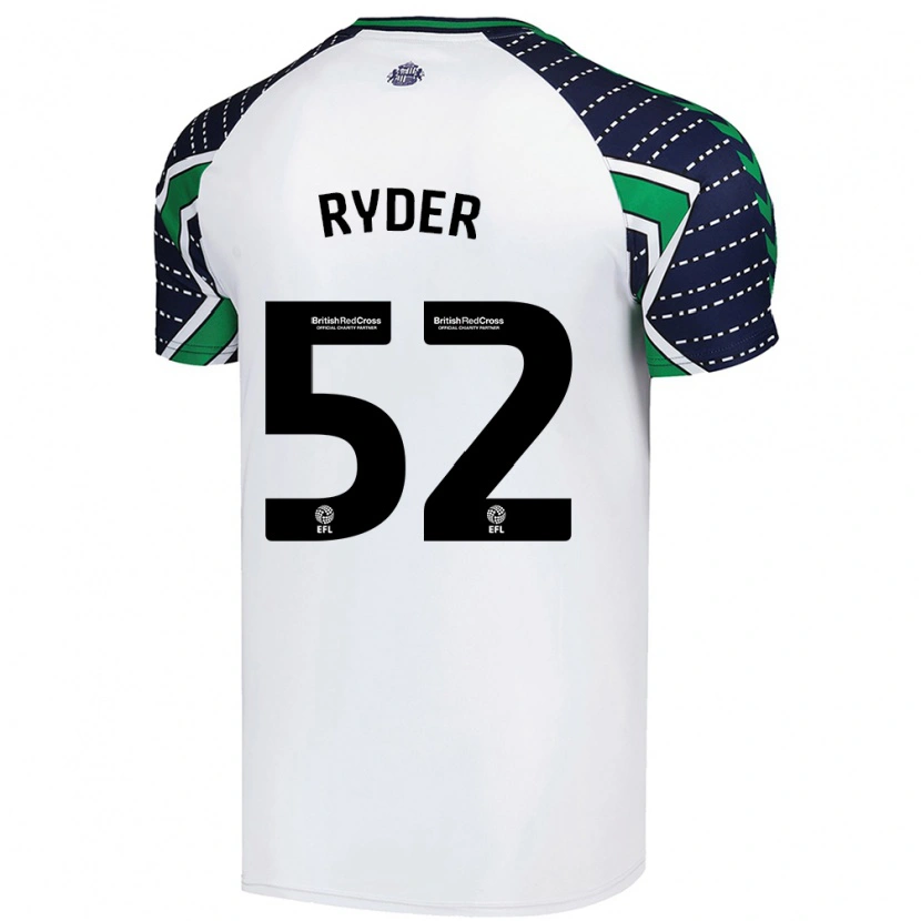 Danxen Barn Joe Ryder #52 Vit Bortatröja Matchtröjor 2024/25 Tröjor T-Tröja