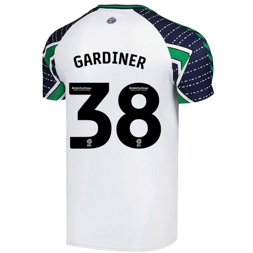 Danxen Barn Harry Gardiner #38 Vit Bortatröja Matchtröjor 2024/25 Tröjor T-Tröja