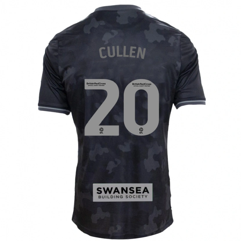 Danxen Barn Liam Cullen #20 Svart Bortatröja Matchtröjor 2024/25 Tröjor T-Tröja