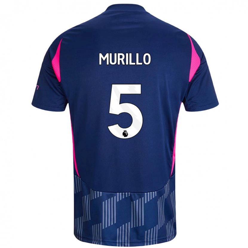 Danxen Barn Murillo #5 Kungsblå Rosa Bortatröja Matchtröjor 2024/25 Tröjor T-Tröja