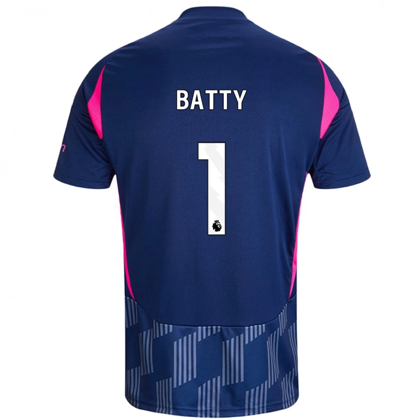 Danxen Barn Emily Batty #1 Kungsblå Rosa Bortatröja Matchtröjor 2024/25 Tröjor T-Tröja