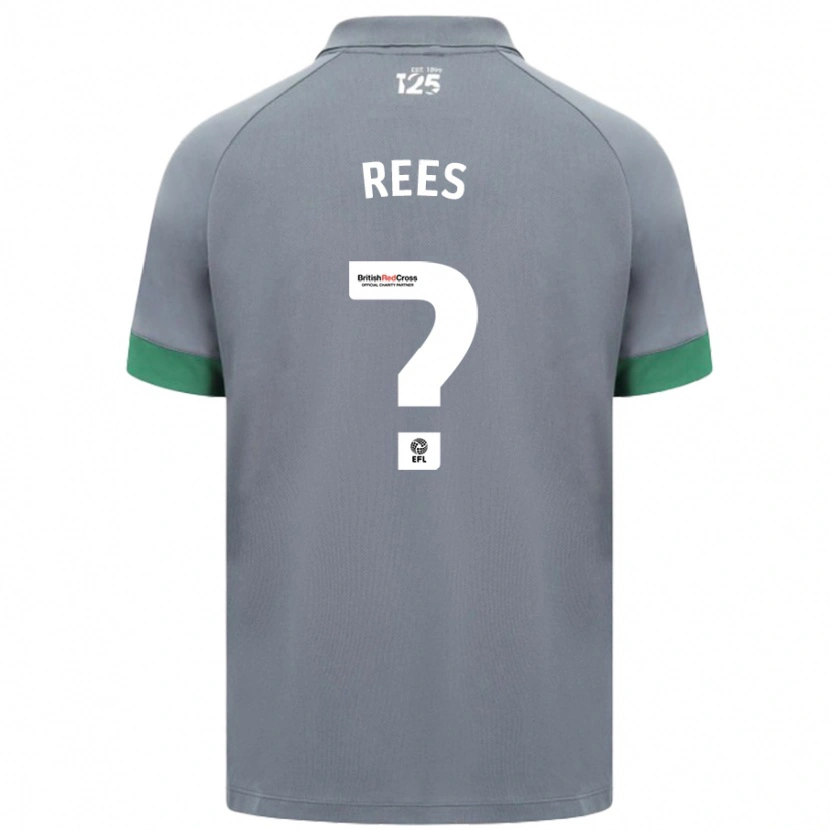 Danxen Barn Osian Rees #0 Mörkgrå Bortatröja Matchtröjor 2024/25 Tröjor T-Tröja