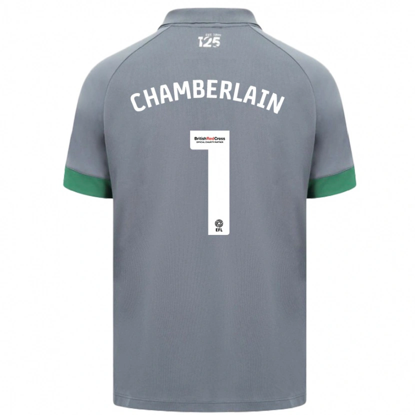 Danxen Barn Ceryn Chamberlain #1 Mörkgrå Bortatröja Matchtröjor 2024/25 Tröjor T-Tröja