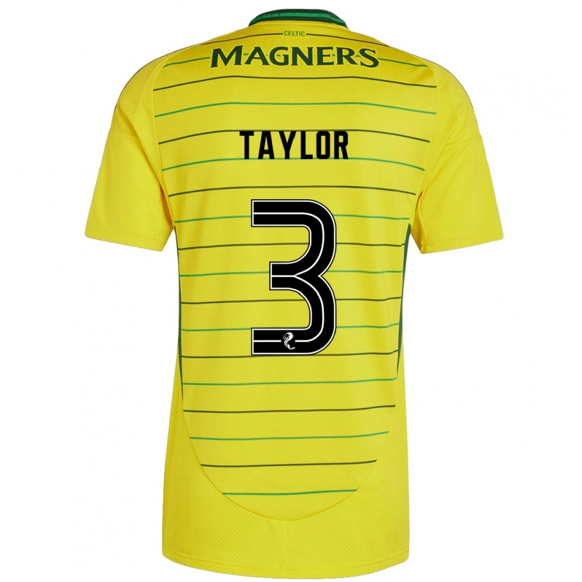 Danxen Barn Greg Taylor #3 Gul Bortatröja Matchtröjor 2024/25 Tröjor T-Tröja