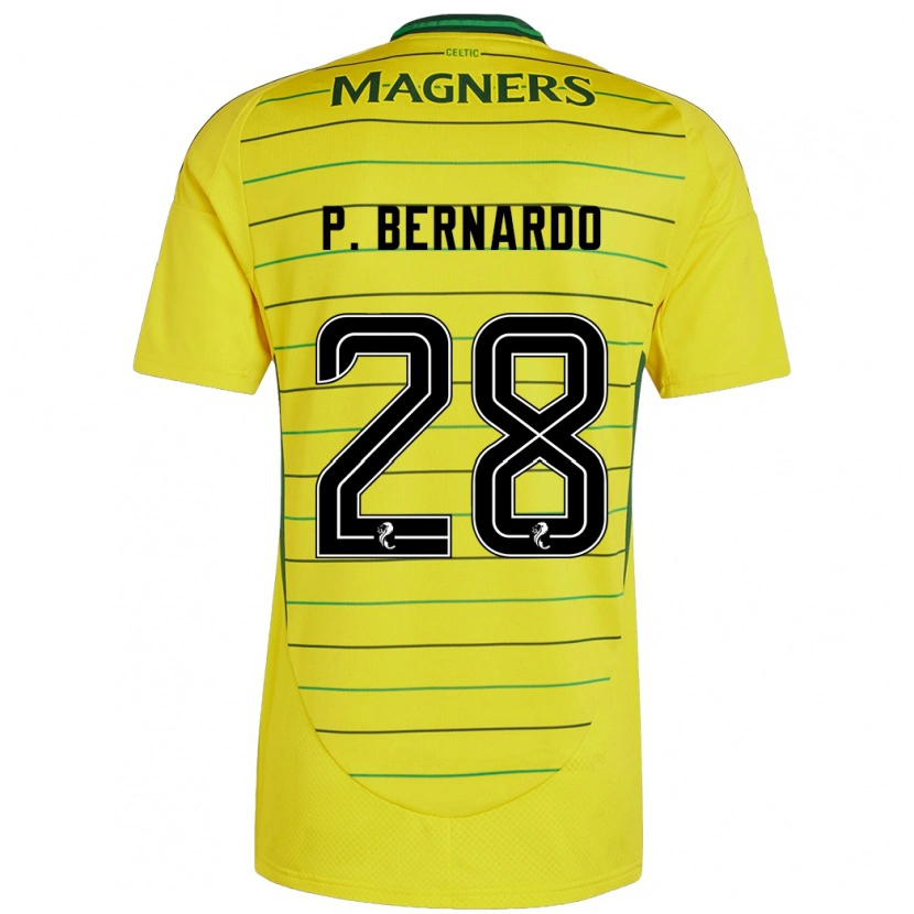 Danxen Barn Paulo Bernardo #28 Gul Bortatröja Matchtröjor 2024/25 Tröjor T-Tröja