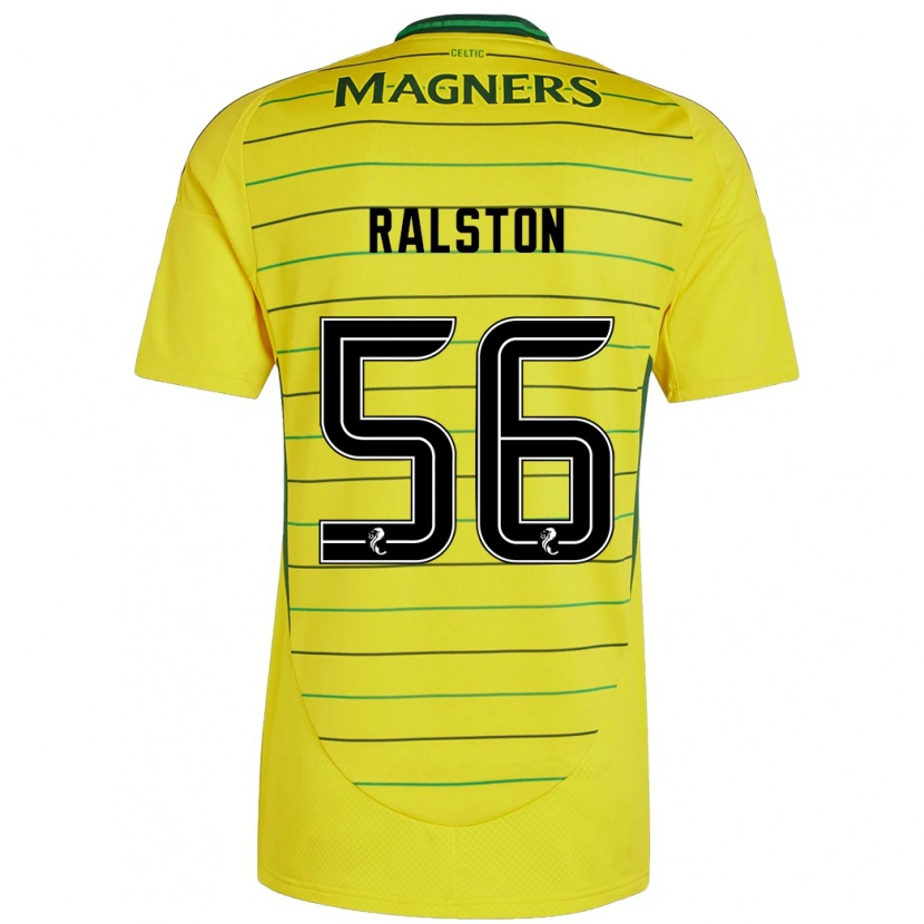 Danxen Barn Anthony Ralston #56 Gul Bortatröja Matchtröjor 2024/25 Tröjor T-Tröja