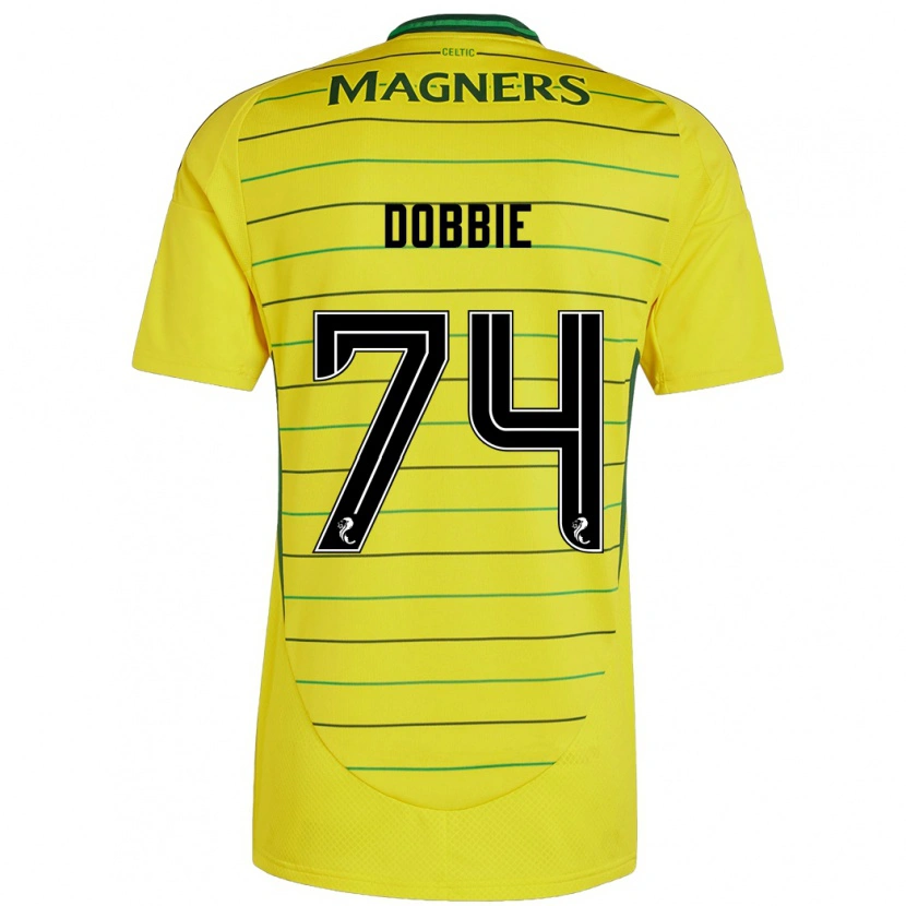 Danxen Barn Lewis Dobbie #74 Gul Bortatröja Matchtröjor 2024/25 Tröjor T-Tröja