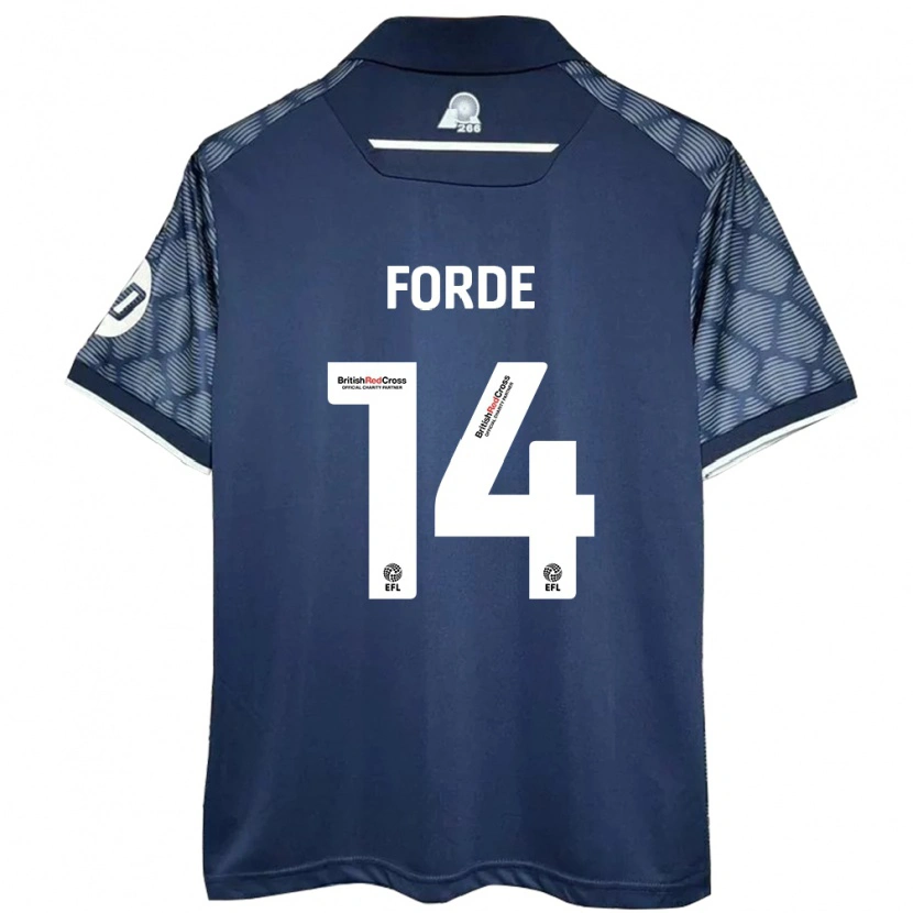 Danxen Barn Anthony Forde #14 Svart Bortatröja Matchtröjor 2024/25 Tröjor T-Tröja