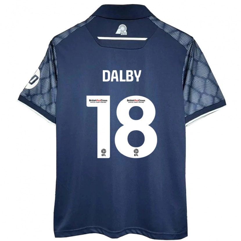 Danxen Barn Sam Dalby #18 Svart Bortatröja Matchtröjor 2024/25 Tröjor T-Tröja