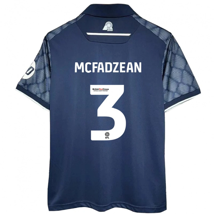 Danxen Barn Callum Mcfadzean #3 Svart Bortatröja Matchtröjor 2024/25 Tröjor T-Tröja