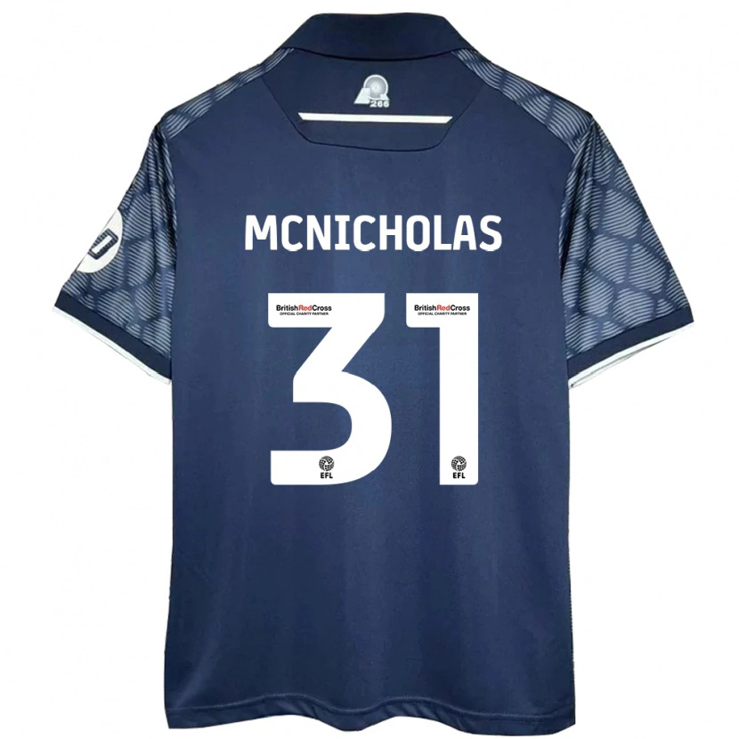 Danxen Barn Luke Mcnicholas #31 Svart Bortatröja Matchtröjor 2024/25 Tröjor T-Tröja