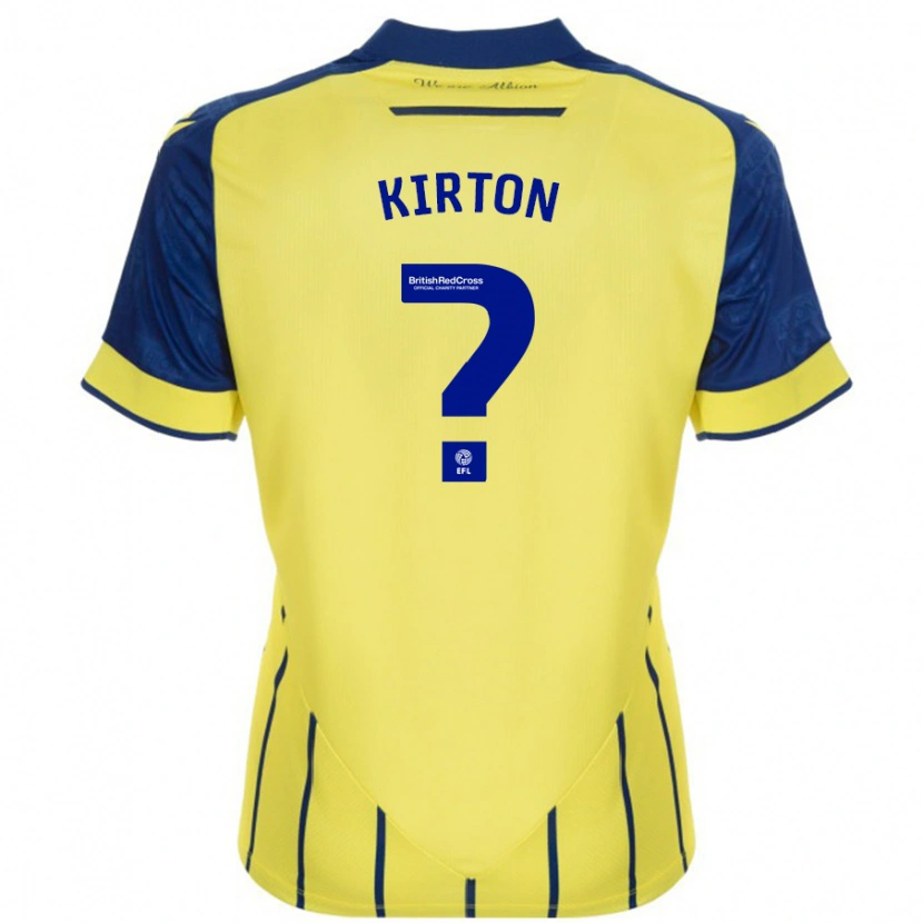 Danxen Barn Archie Kirton #0 Gul Blå Bortatröja Matchtröjor 2024/25 Tröjor T-Tröja