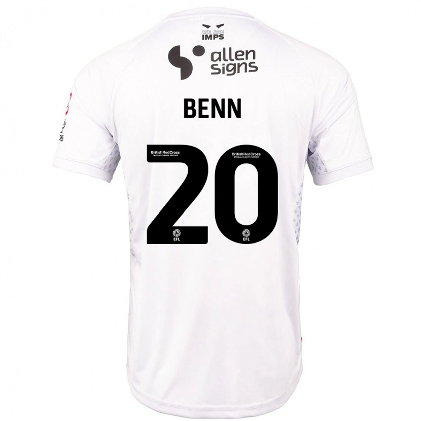 Danxen Barn Jay Benn #20 Röd Vit Bortatröja Matchtröjor 2024/25 Tröjor T-Tröja